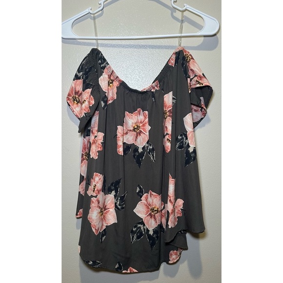 Vince & Love Women’s Floral Off-Shoulder Blouse Size Medium - Picture 1 of 5